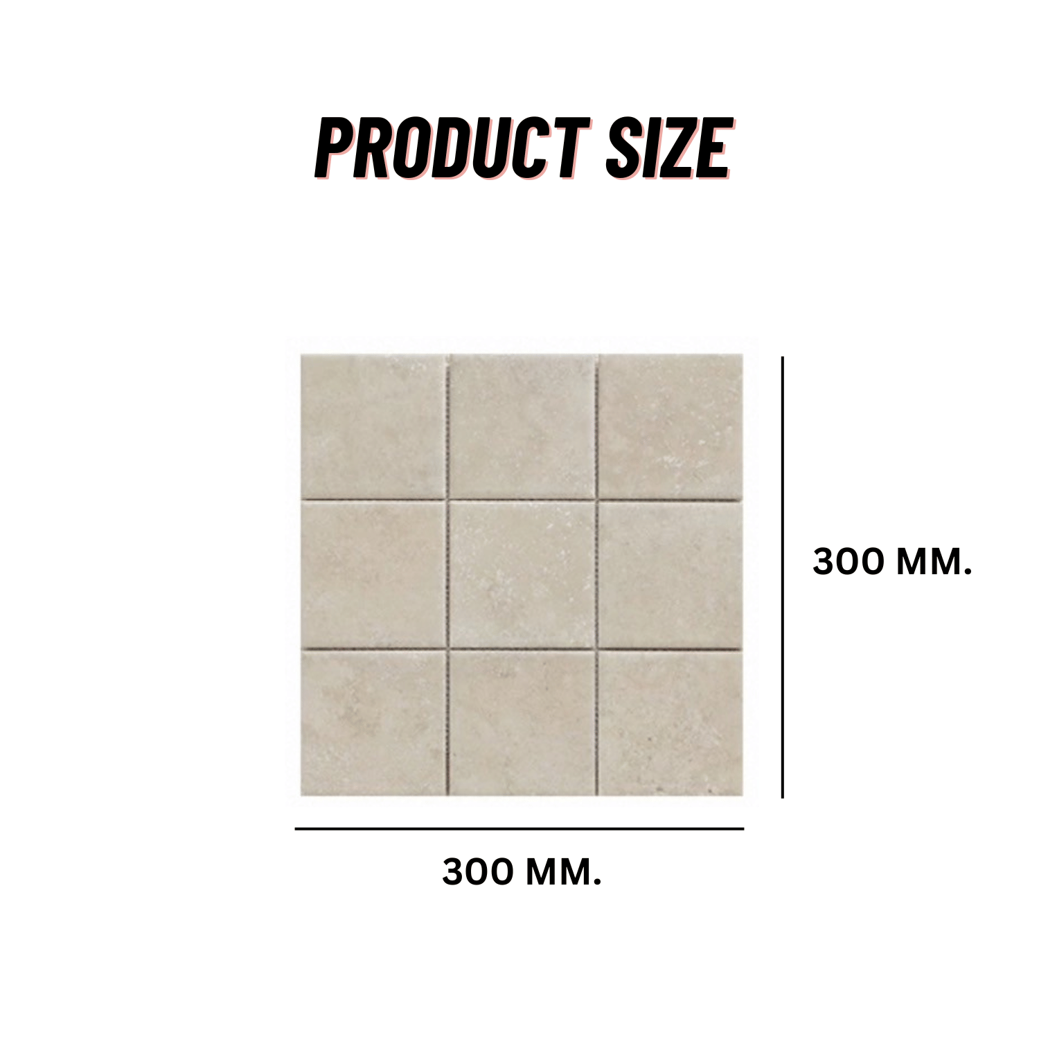 โมเสคเซรามิค TIMELESS TILES รุ่น RAWRY 30X30 ซม. สีเบจ PERFECT BEIGE สไตล์ลอฟต์_1